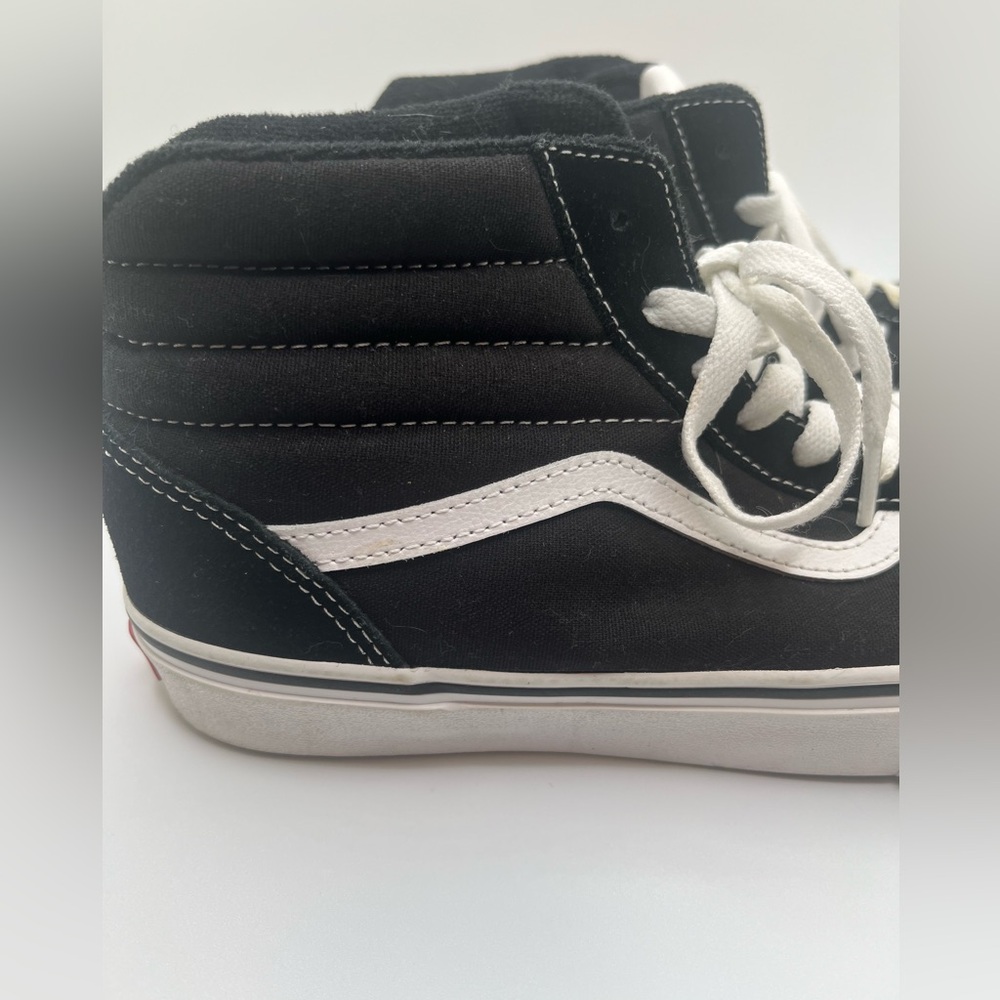 Vans Kids Ward Hi Black & White High - Top Skater Sneakers Youth Size 6 - Picture 8 of 10